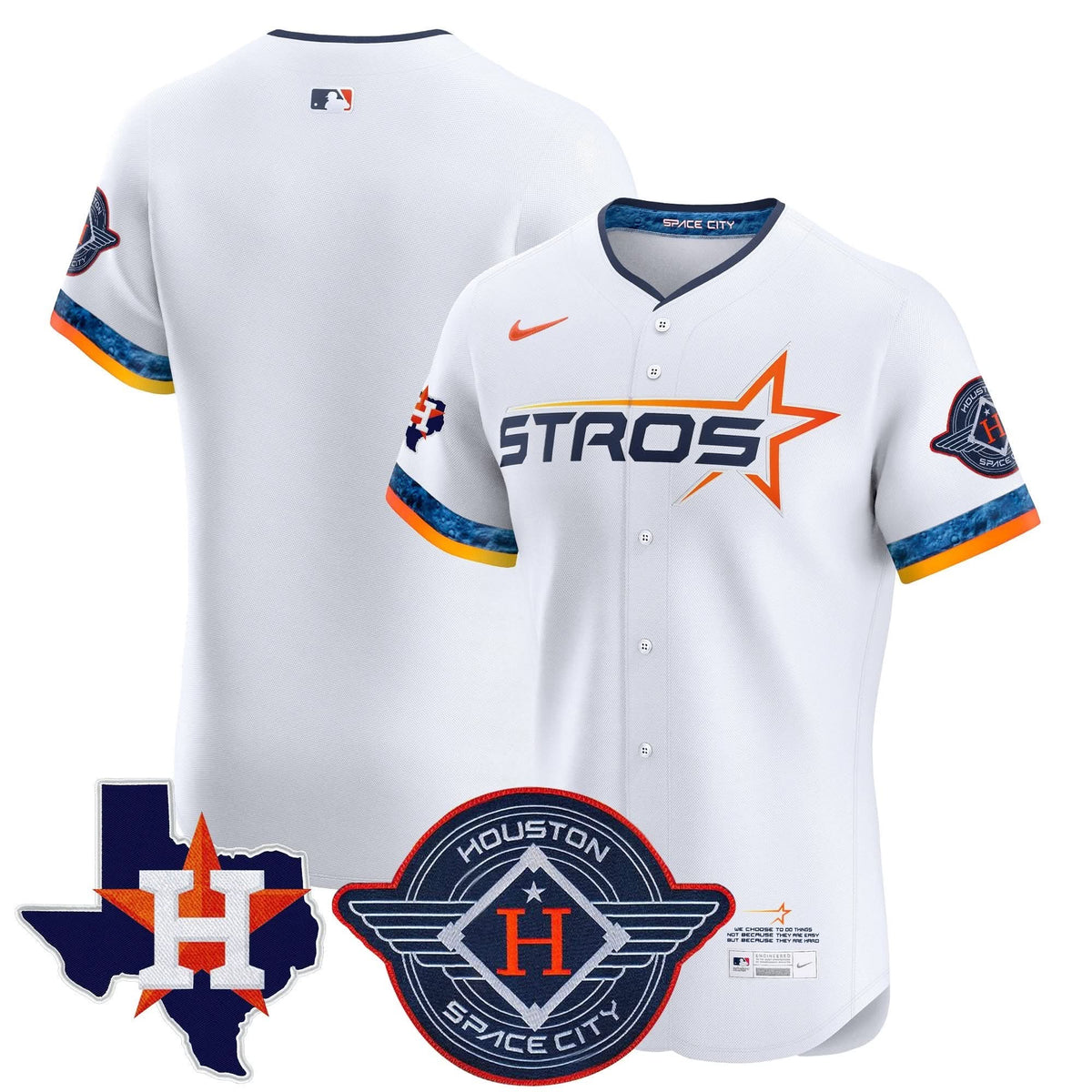 HA 2025 City Connect Texas Patch Vapor Premier Elite Jersey - Stitched
