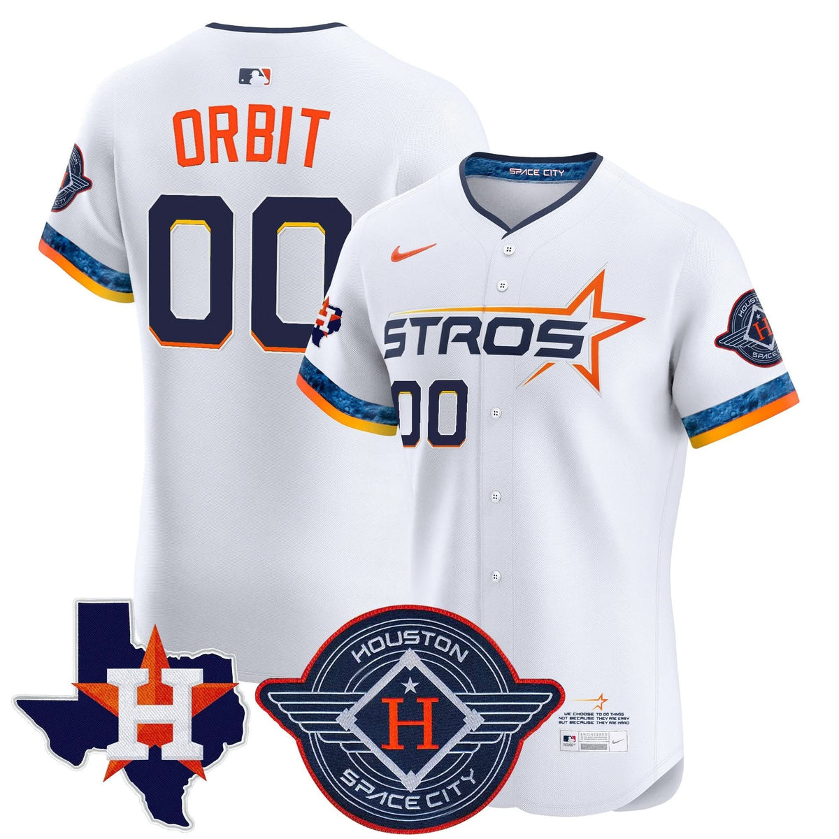HA 2025 City Connect Texas Patch Vapor Premier Elite Jersey - Stitched