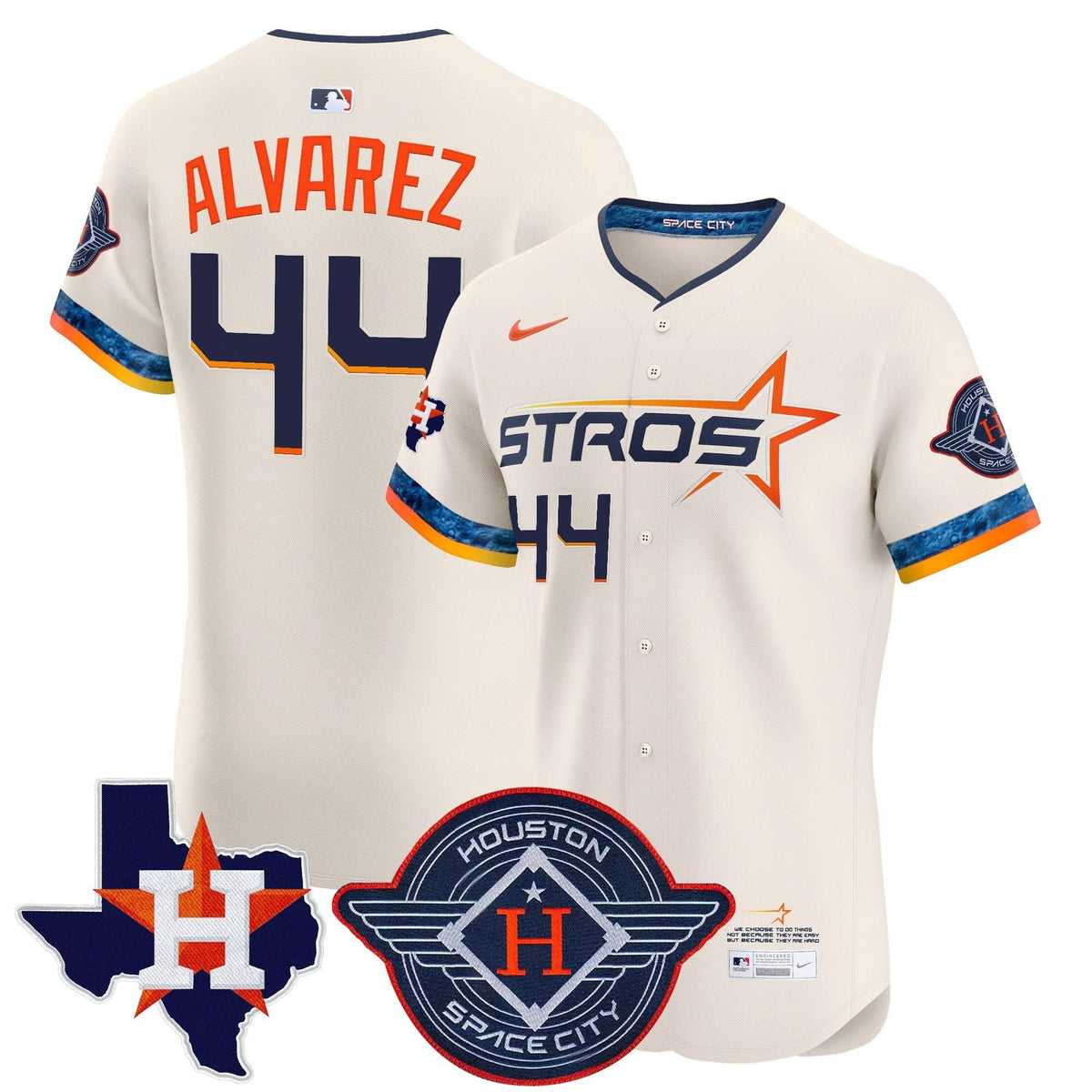 HA 2025 City Connect Texas Patch Vapor Premier Elite Jersey - Stitched