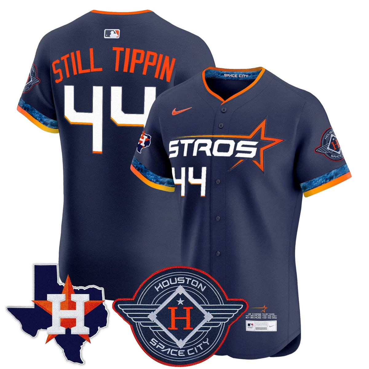 HA 2025 City Connect Texas Patch Vapor Premier Elite Jersey - Stitched