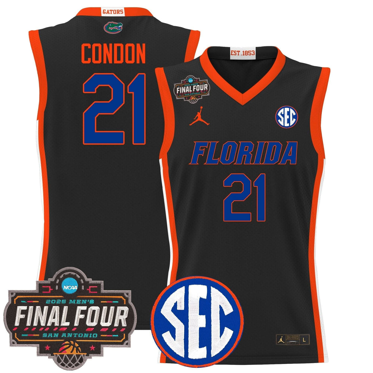 FG 2025 Final Four Patch Basketball Jersey - Stitched