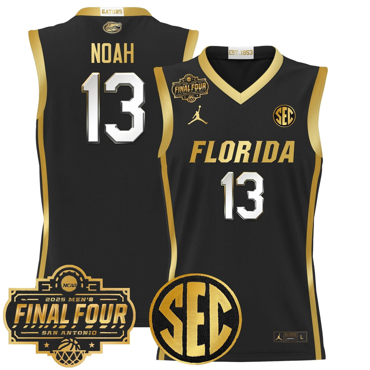 FG 2025 Final Four Patch Basketball Jersey - Stitched