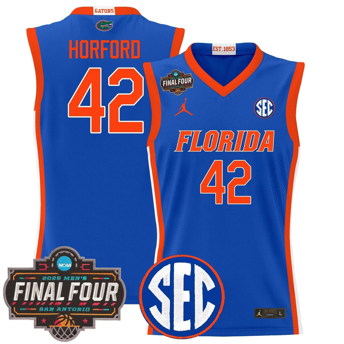 FG 2025 Final Four Patch Basketball Jersey - Stitched