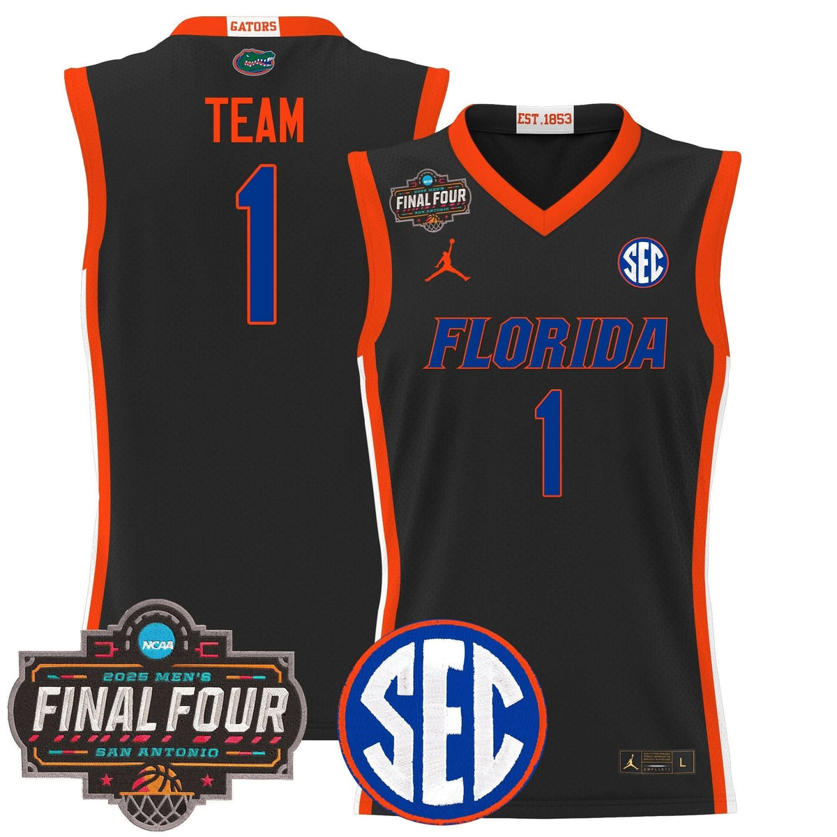 FG 2025 Final Four Patch Basketball Jersey - Stitched