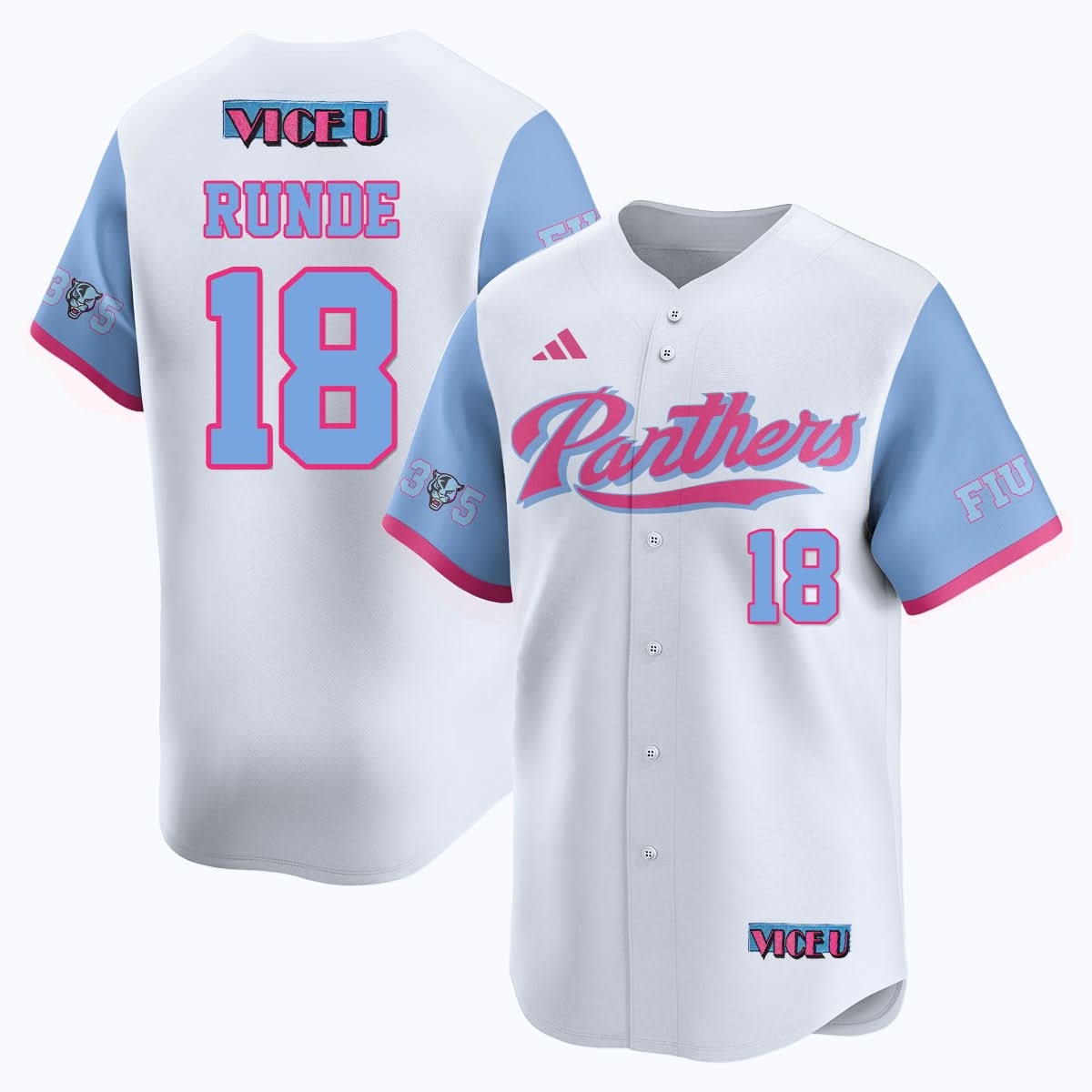 FIU Baseball 2025 'Vice U' Jersey - Stitched