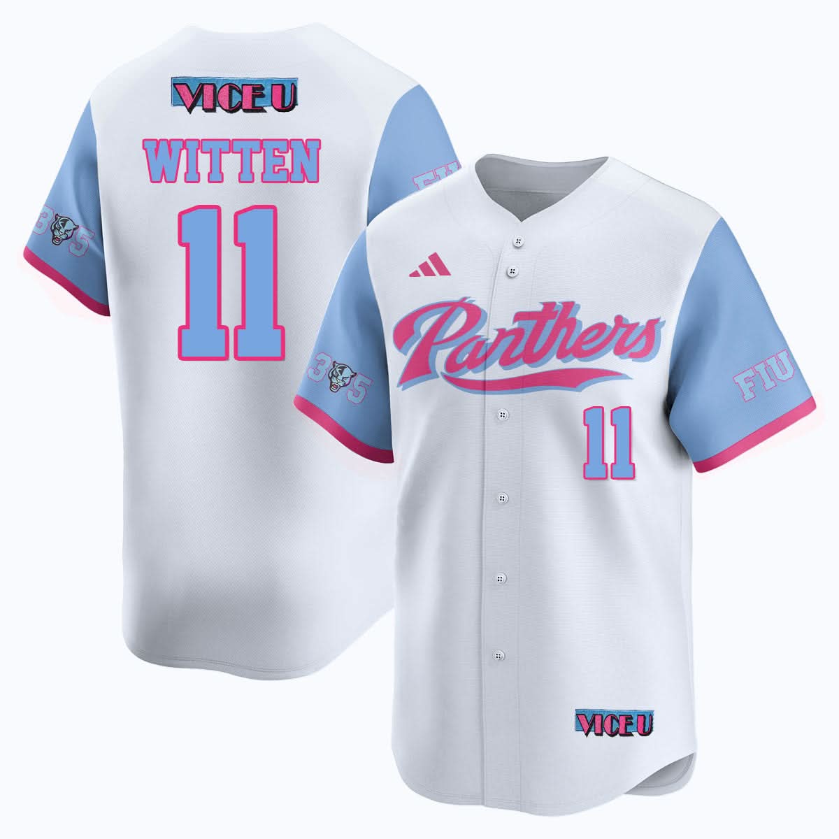 FIU Baseball 2025 'Vice U' Jersey - Stitched