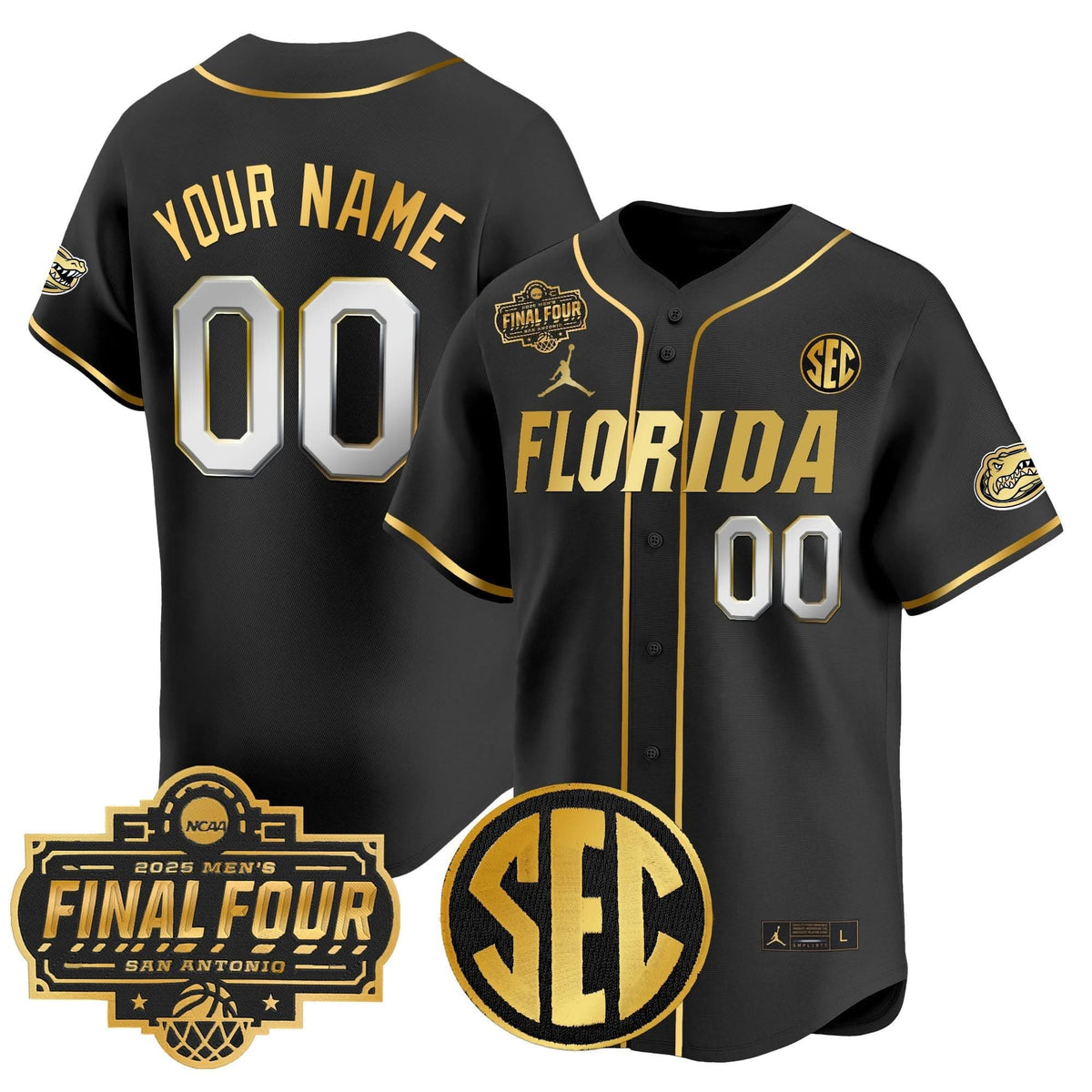 FG 2025 Final Four Patch Vapor Baseball Custom Jersey - Stitched