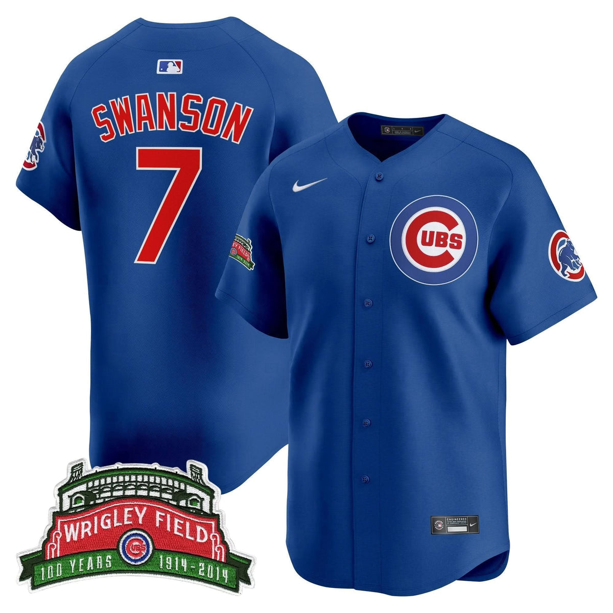 CC Wrigley Field Style Vapor Premier Limited Jersey - Stitched