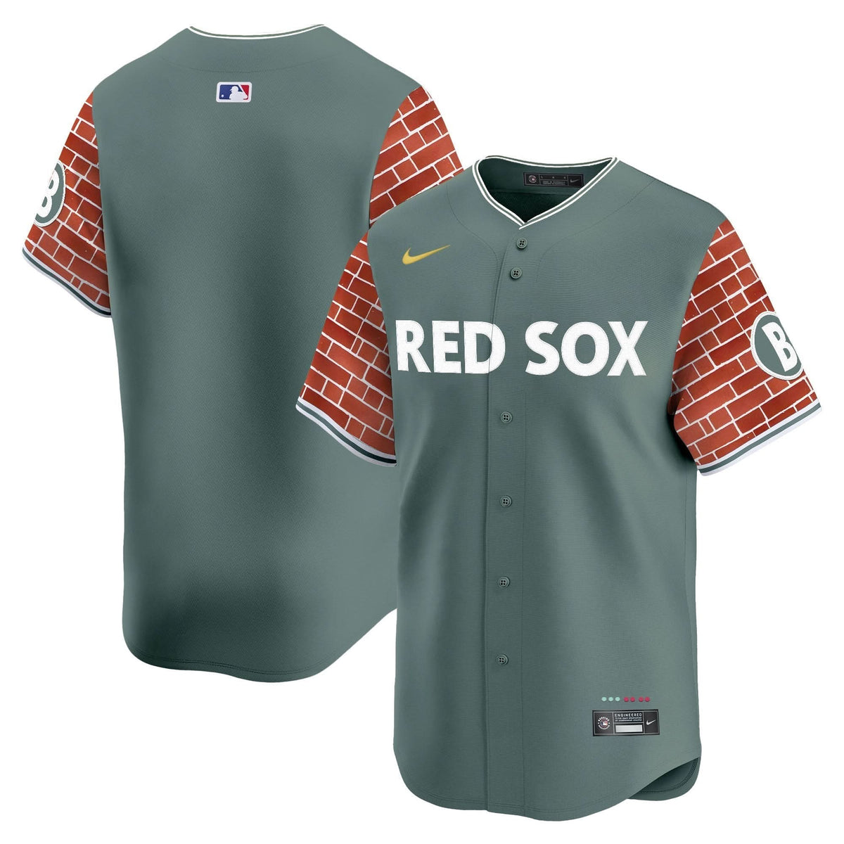 BRS 2025 Fenway Red Brick Style Vapor Premier Limited Jersey - Stitched