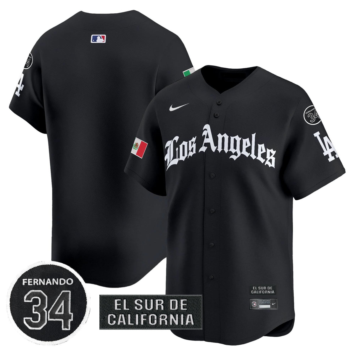 LAD Mexico 2025 LA Gothic Style Patch Vapor Premier Limited Jersey - Stitched