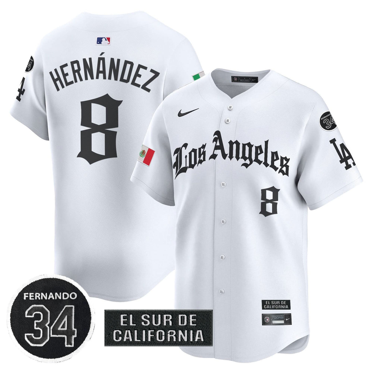 LAD Mexico 2025 LA Gothic Style Patch Vapor Premier Limited Jersey - Stitched