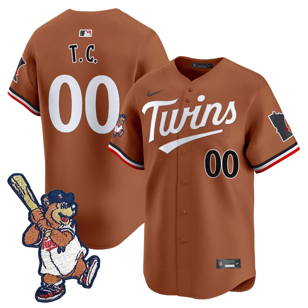 MT T.C. Bear Patch Vapor Premier Limited Jersey - Stitched