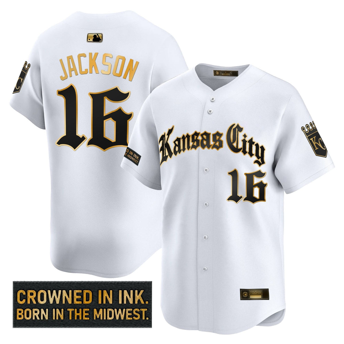 KCR 'Gothic Crown Edition' Gold Vapor Premier Limited Jersey - Stitched