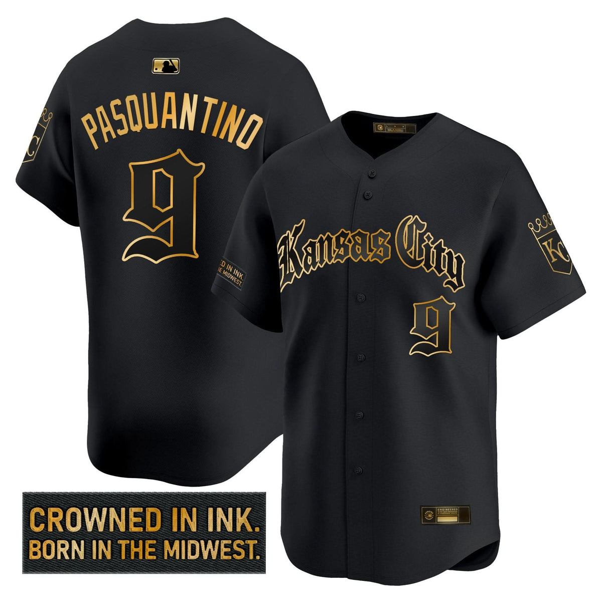 KCR 'Gothic Crown Edition' Gold Vapor Premier Limited Jersey - Stitched