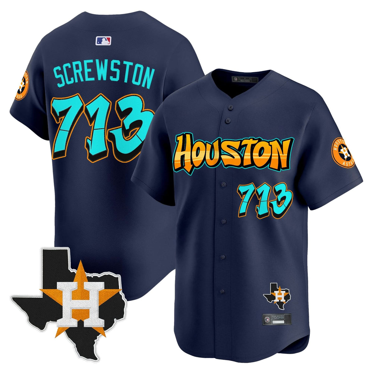 HA 'Graffiti H-Town Edition' Vapor Premier Limited Jersey - Stitched