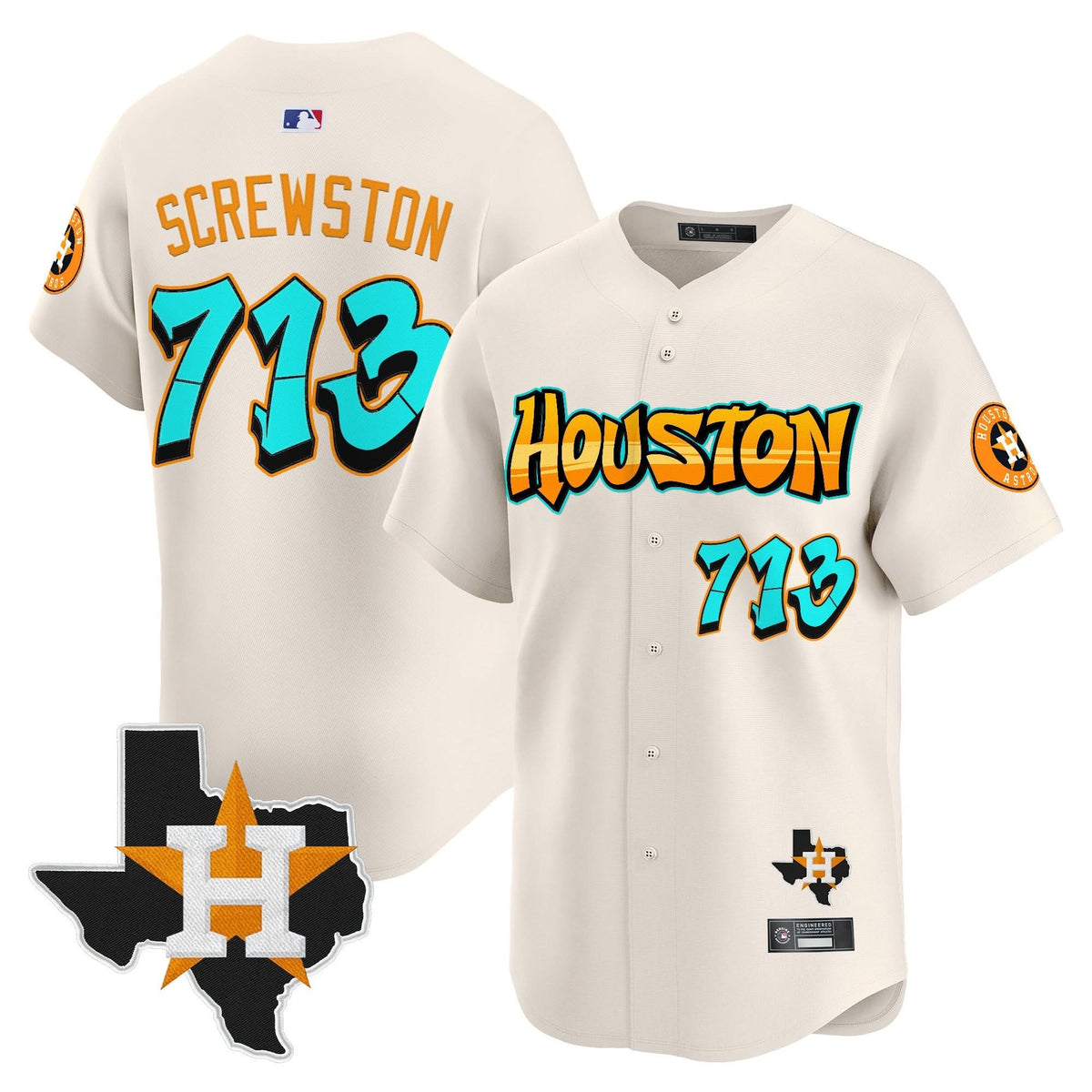 HA 'Graffiti H-Town Edition' Vapor Premier Limited Jersey - Stitched