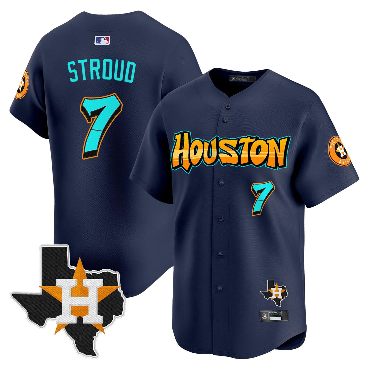 HA 'Graffiti H-Town Edition' Vapor Premier Limited Jersey - Stitched