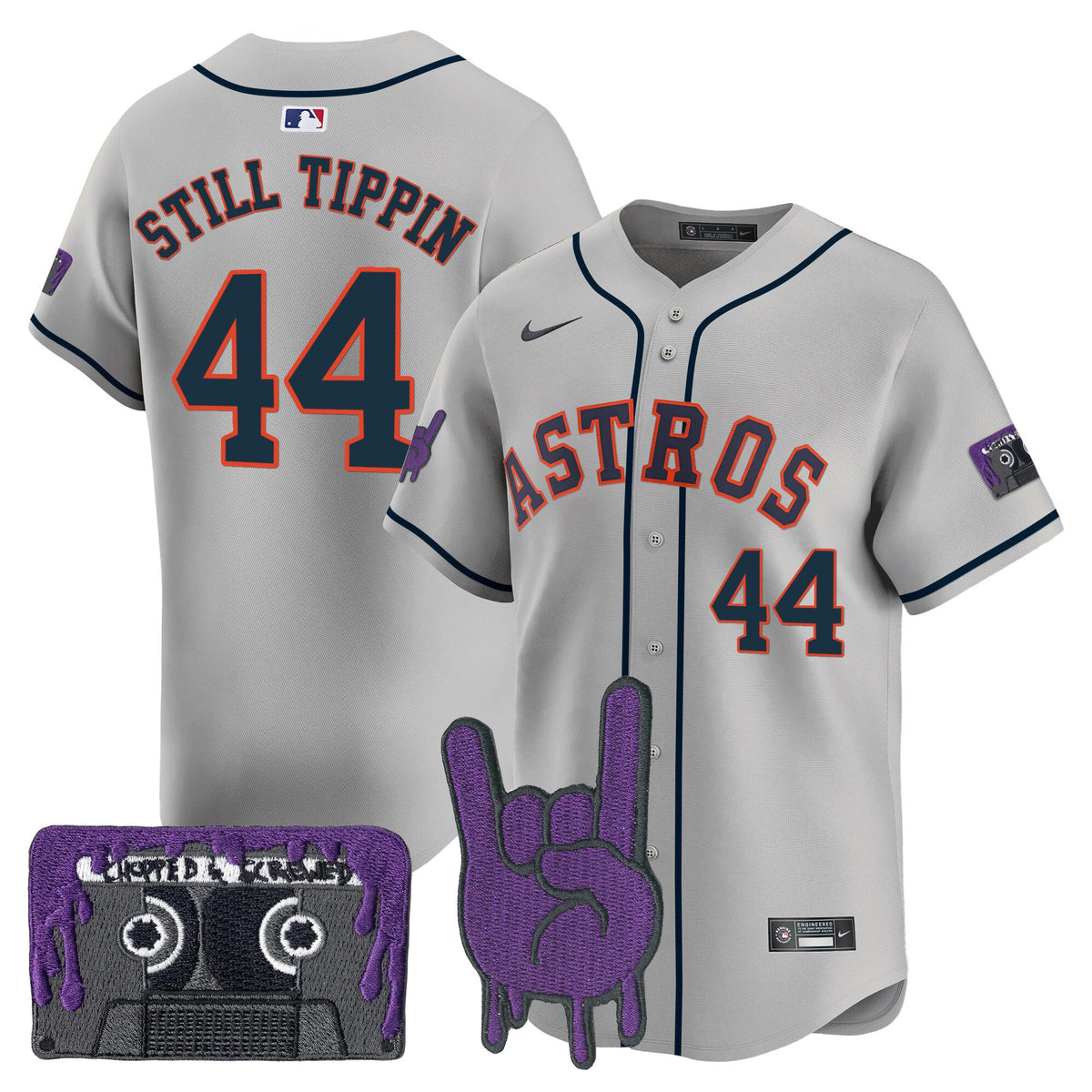 HOU DJ Screw Patch Vapor Premier Limited Jersey - Stitched