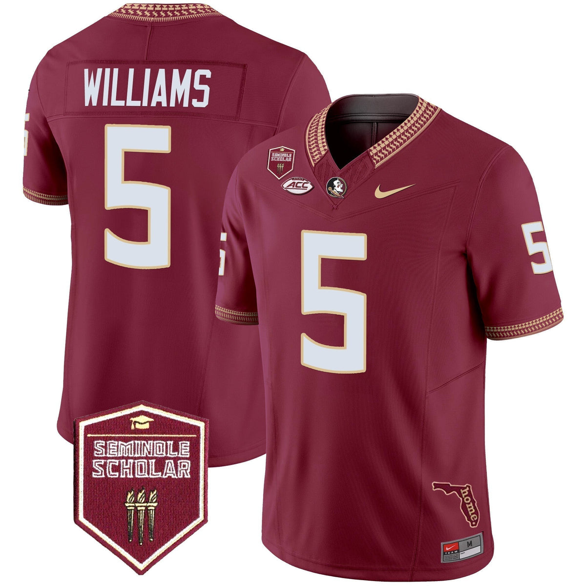 FSS 2025 Seminole Scholar Patch Vapor Limited Jersey