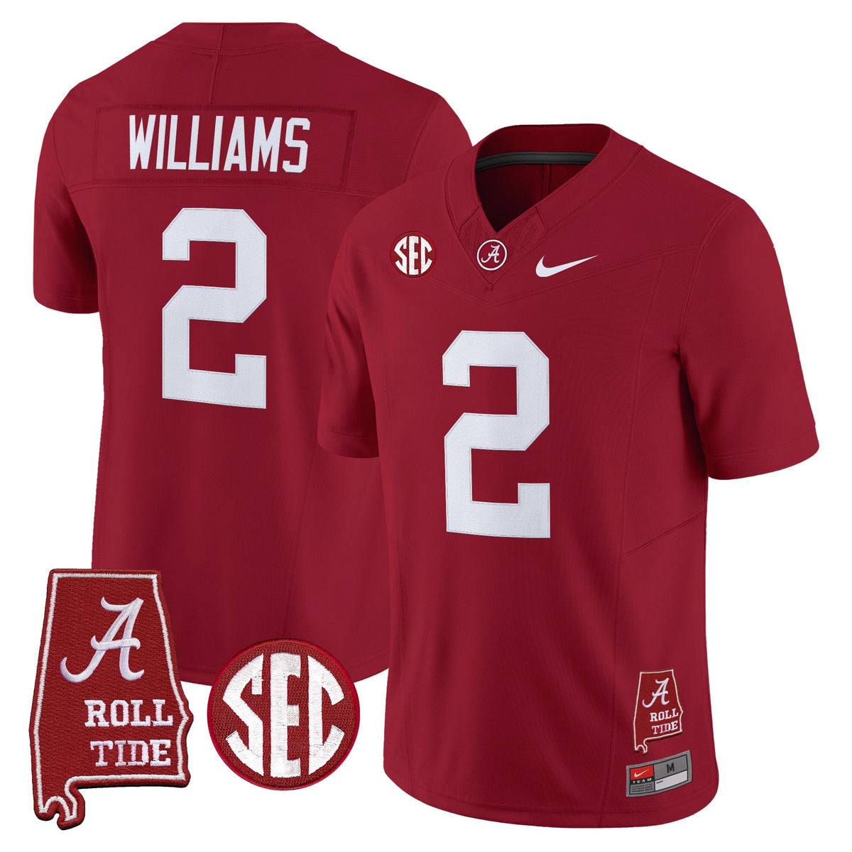 BAMA 2026 Vapor Limited Jersey - Alabama Map - Stitched