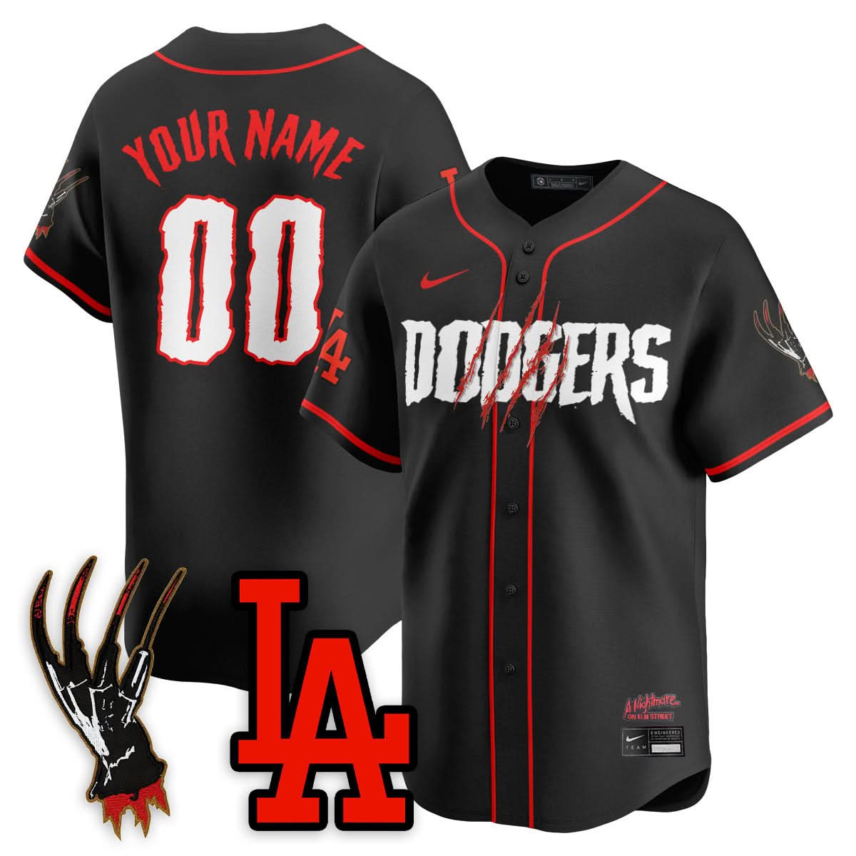 LAD "A Nightmare on Elm Street" Custom Jersey - Stitched