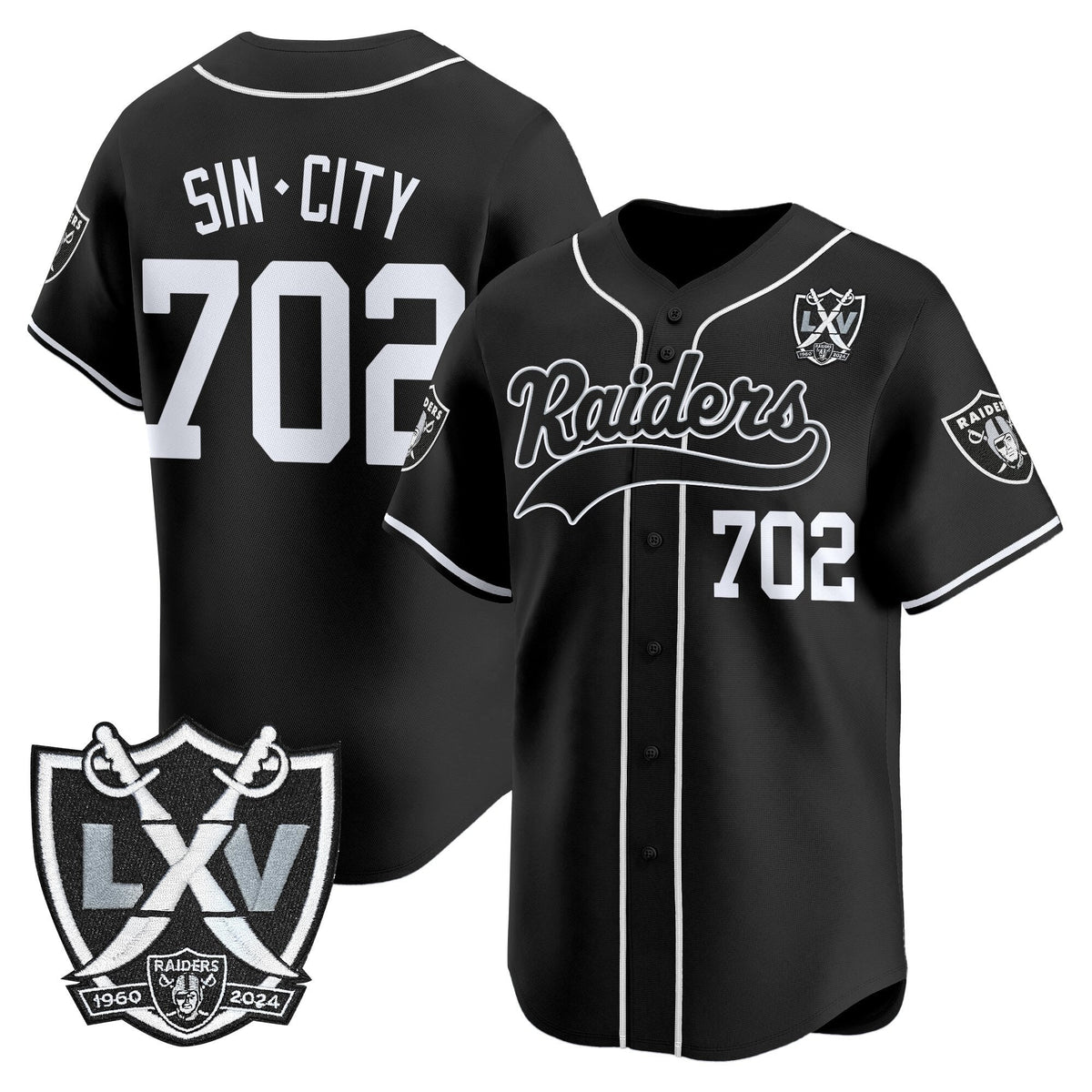 LVR 65th Anniversary Patch Vapor Baseball Jersey - Stitched