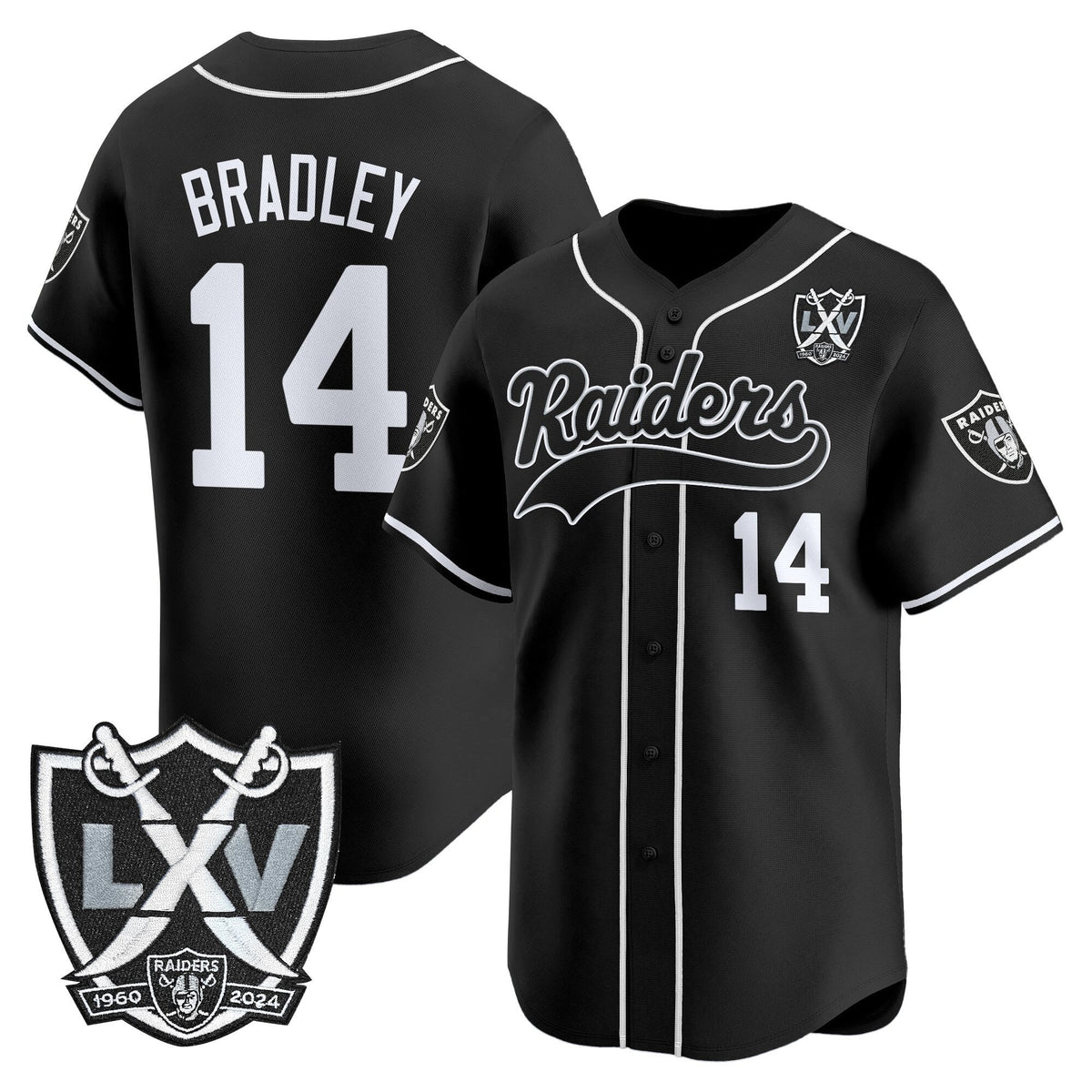 LVR 65th Anniversary Patch Vapor Baseball Jersey - Stitched