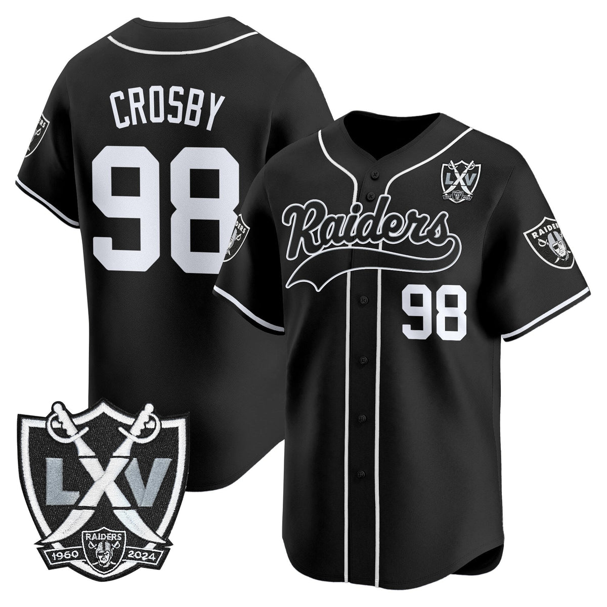 LVR 65th Anniversary Patch Vapor Baseball Jersey - Stitched