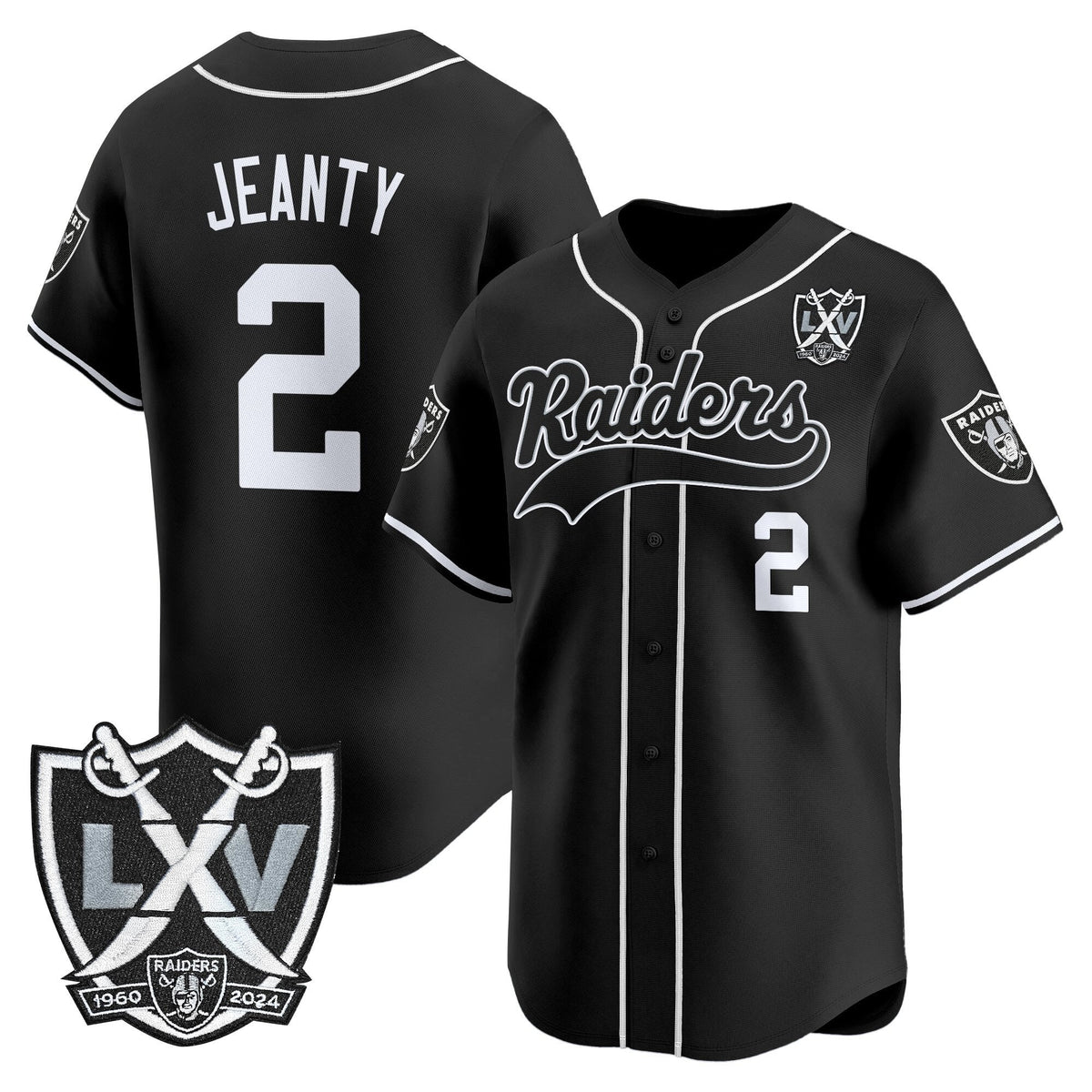 LVR 65th Anniversary Patch Vapor Baseball Jersey - Stitched