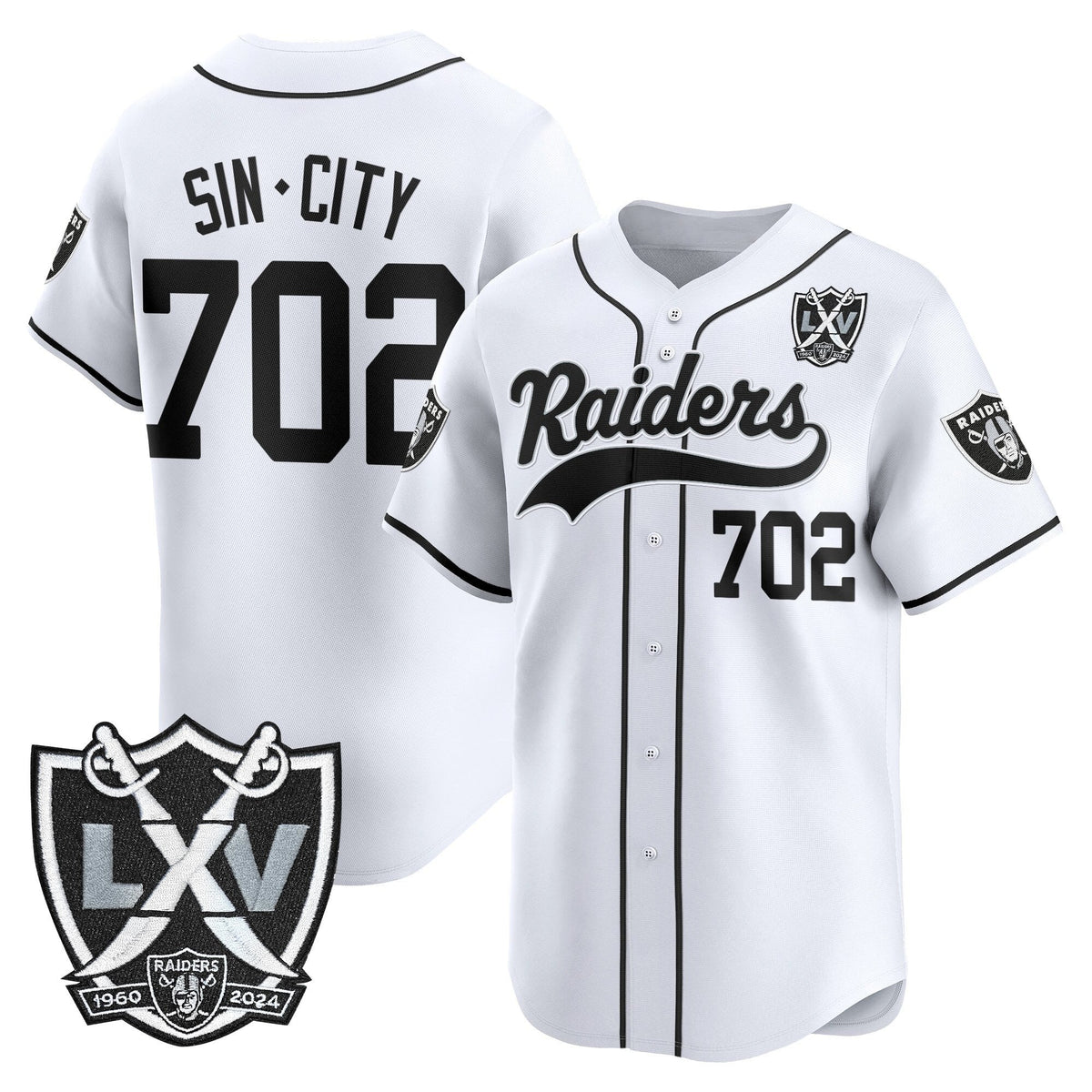 LVR 65th Anniversary Patch Vapor Baseball Jersey - Stitched