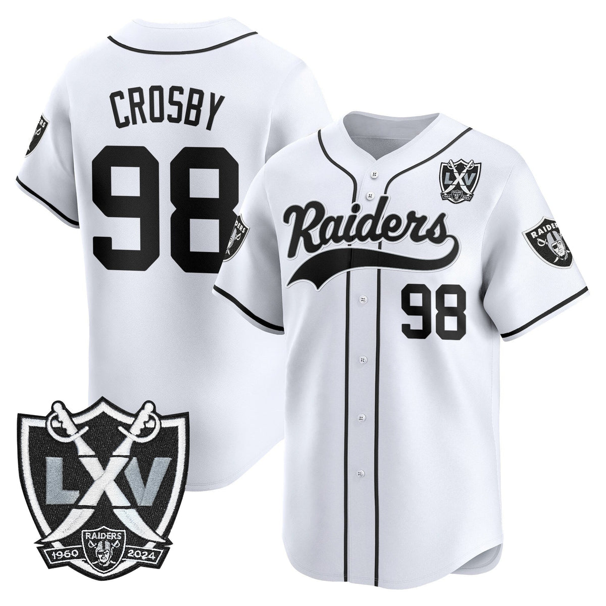 LVR 65th Anniversary Patch Vapor Baseball Jersey - Stitched