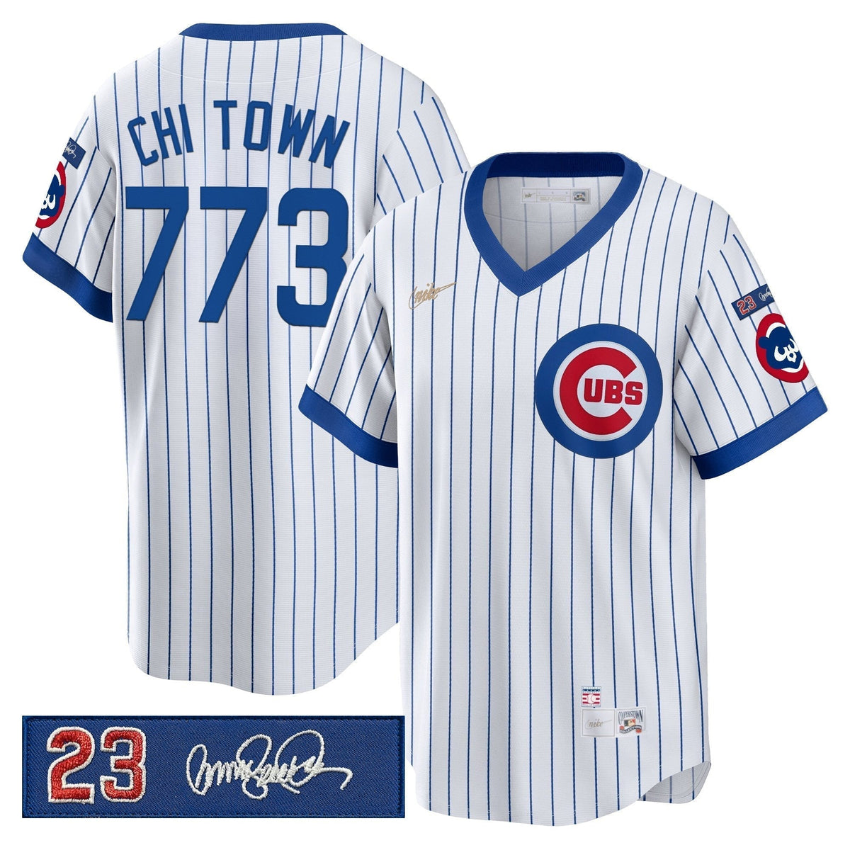 CC 'Ryne Sandberg Tribute Patch' Cooperstown Jersey - Stitched