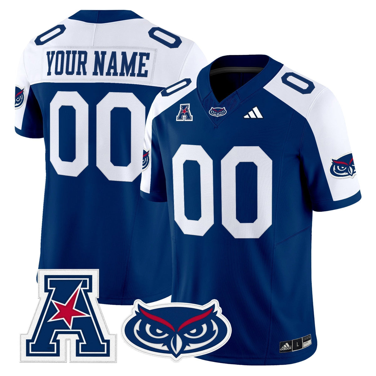 Florida Atlantic Owls 2025 Vapor Limited Custom Jersey