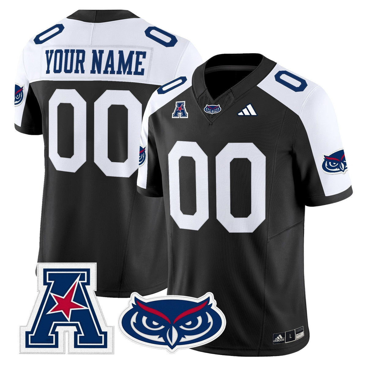 Florida Atlantic Owls 2025 Vapor Limited Custom Jersey