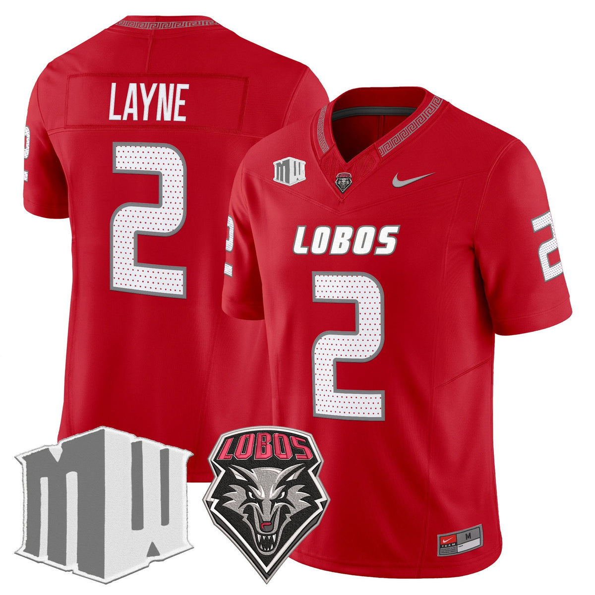 New Mexico Lobos 2026 Vapor Limited Jersey - Stitched