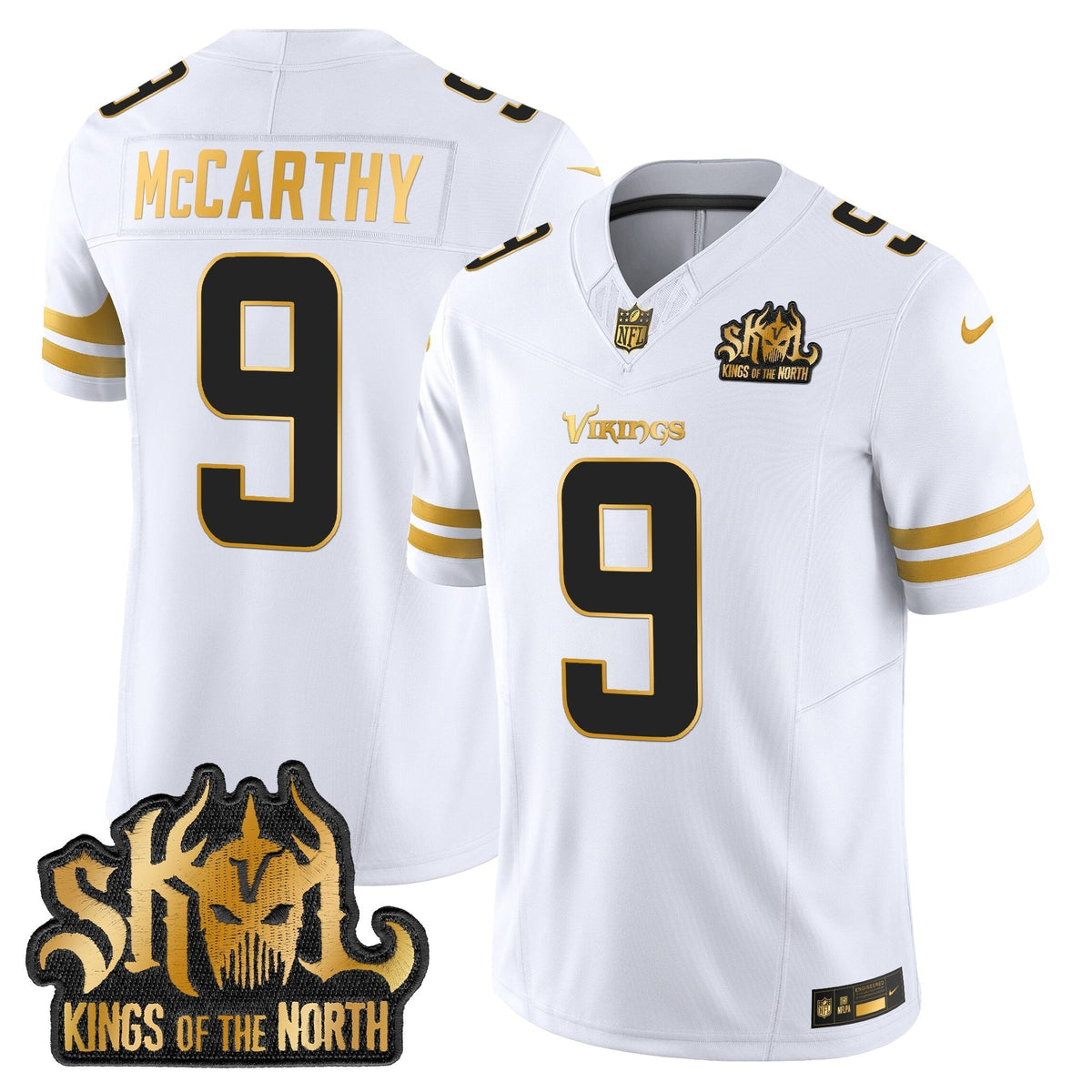 MIN 2025 Gold Vapor Limited Jersey - Kings Of The North Patch