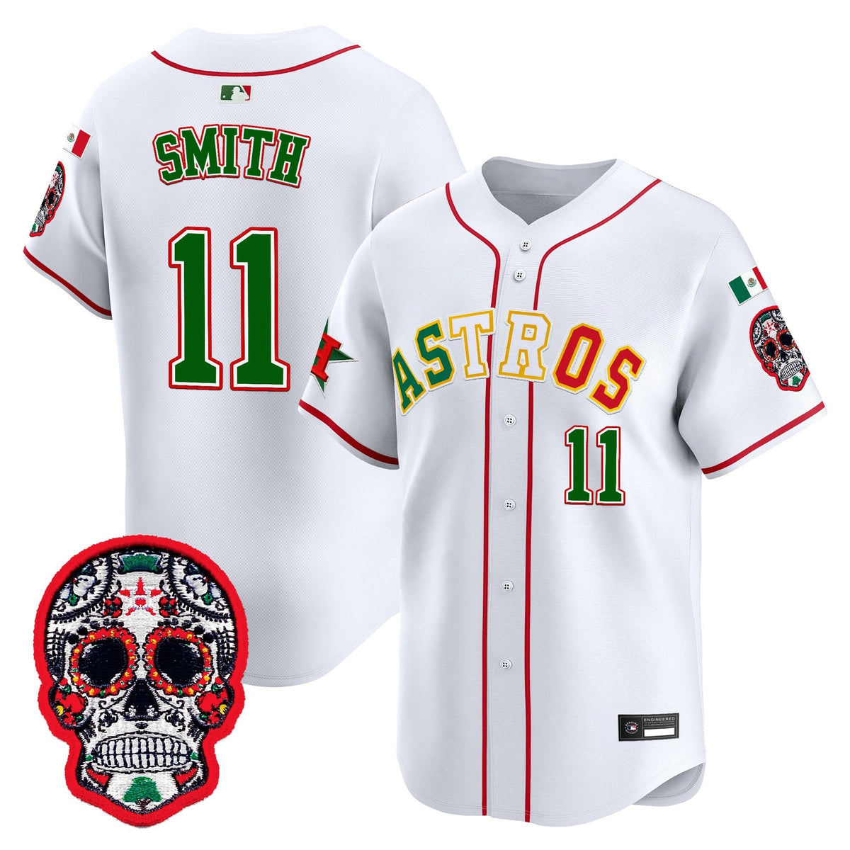 HOU Mexico 2025 'Día de los Muertos Edition' Vapor Premier Limited Jersey - Stitched