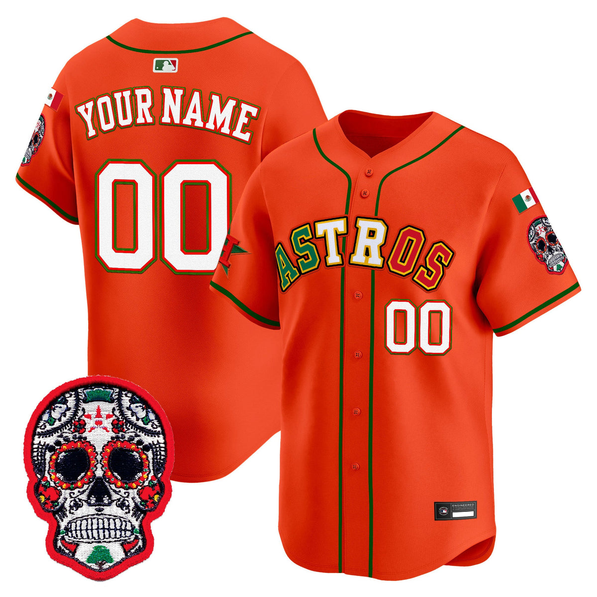 HOU Mexico 2025 'Día de los Muertos Edition' Vapor Premier Limited Custom Jersey - Stitched