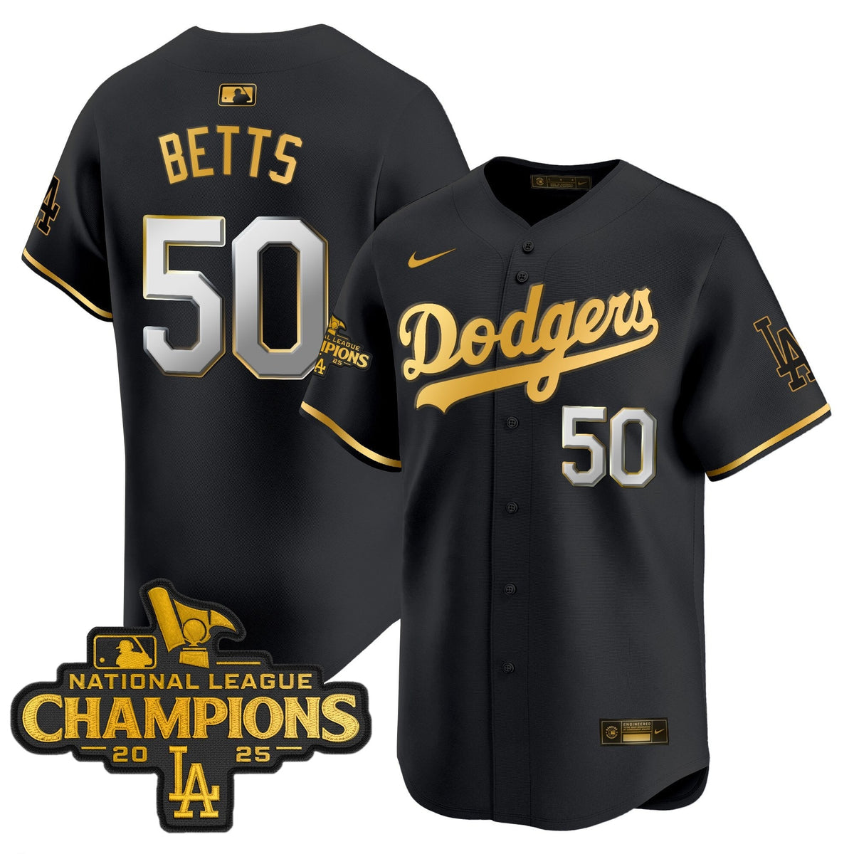 LAD 2025 National League Champions Vapor Premier Limited Jersey - Stitched