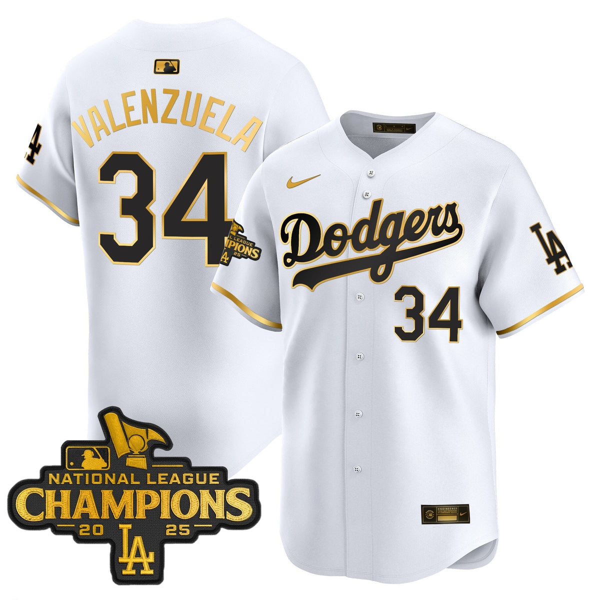 LAD 2025 National League Champions Vapor Premier Limited Jersey - Stitched