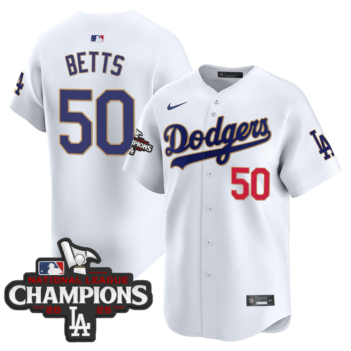 LAD 2025 National League Champions Vapor Premier Limited Jersey - Stitched