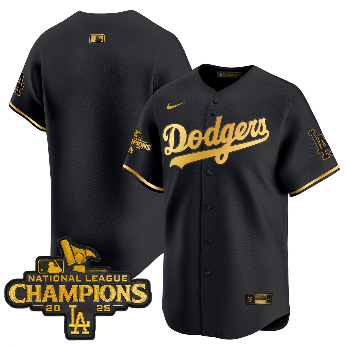 LAD 2025 National League Champions Vapor Premier Limited Jersey - Stitched