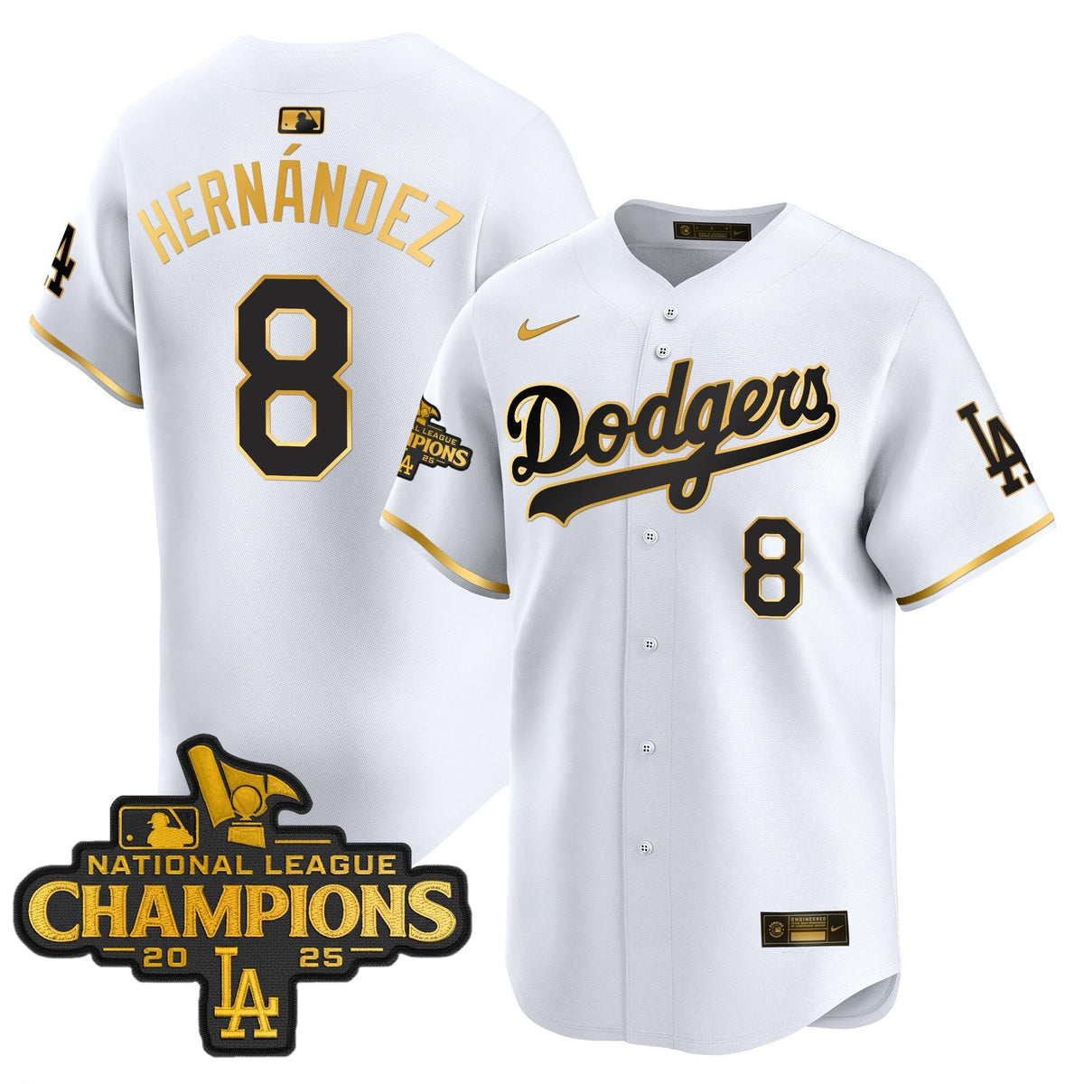 LAD 2025 National League Champions Vapor Premier Limited Jersey - Stitched