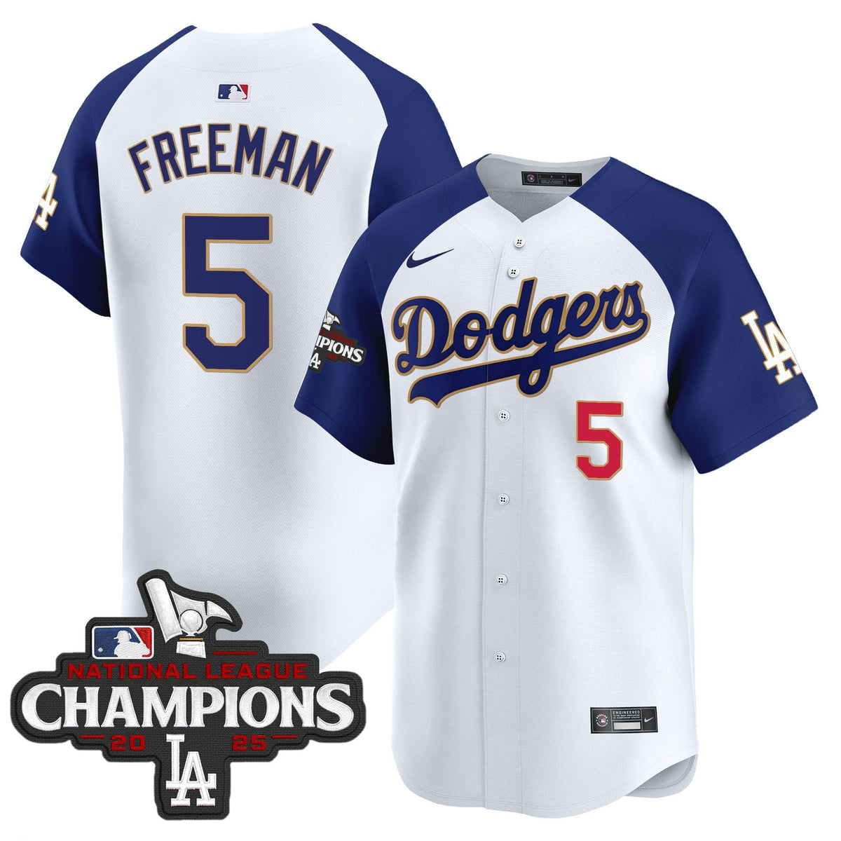 LAD 2025 National League Champions Vapor Premier Limited Jersey - Stitched