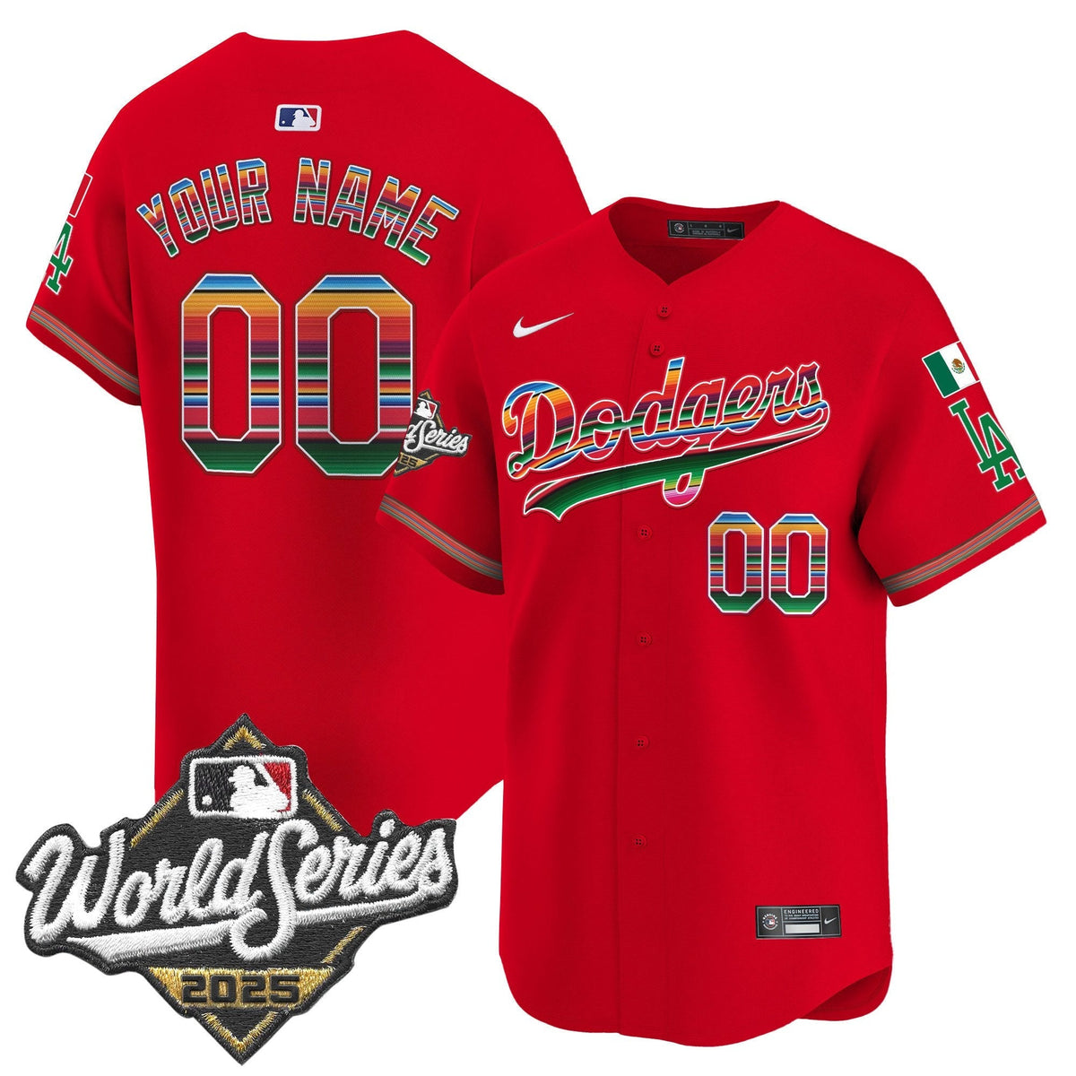 LAD Mexico 2025 World Series Vapor Premier Limited Custom Jersey - Stitched