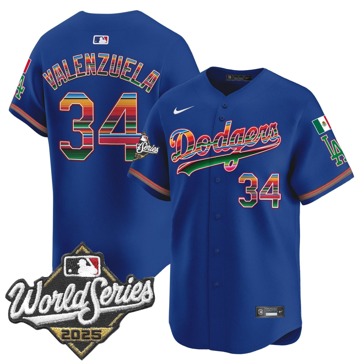 LAD Mexico 2025 World Series Vapor Premier Limited Jersey - Stitched