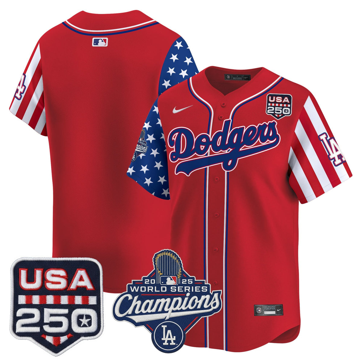 Los Angeles "Dodgers America250" Edition Vapor Premier Limited Jersey V2 - Stitched