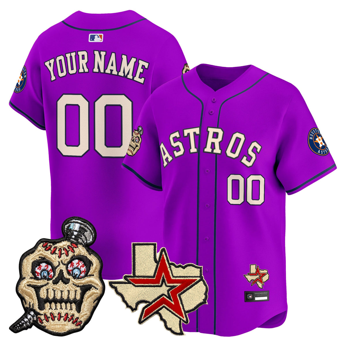 HOU Screwed Up Click Vapor Premier Limited Custom Jersey - Stitched