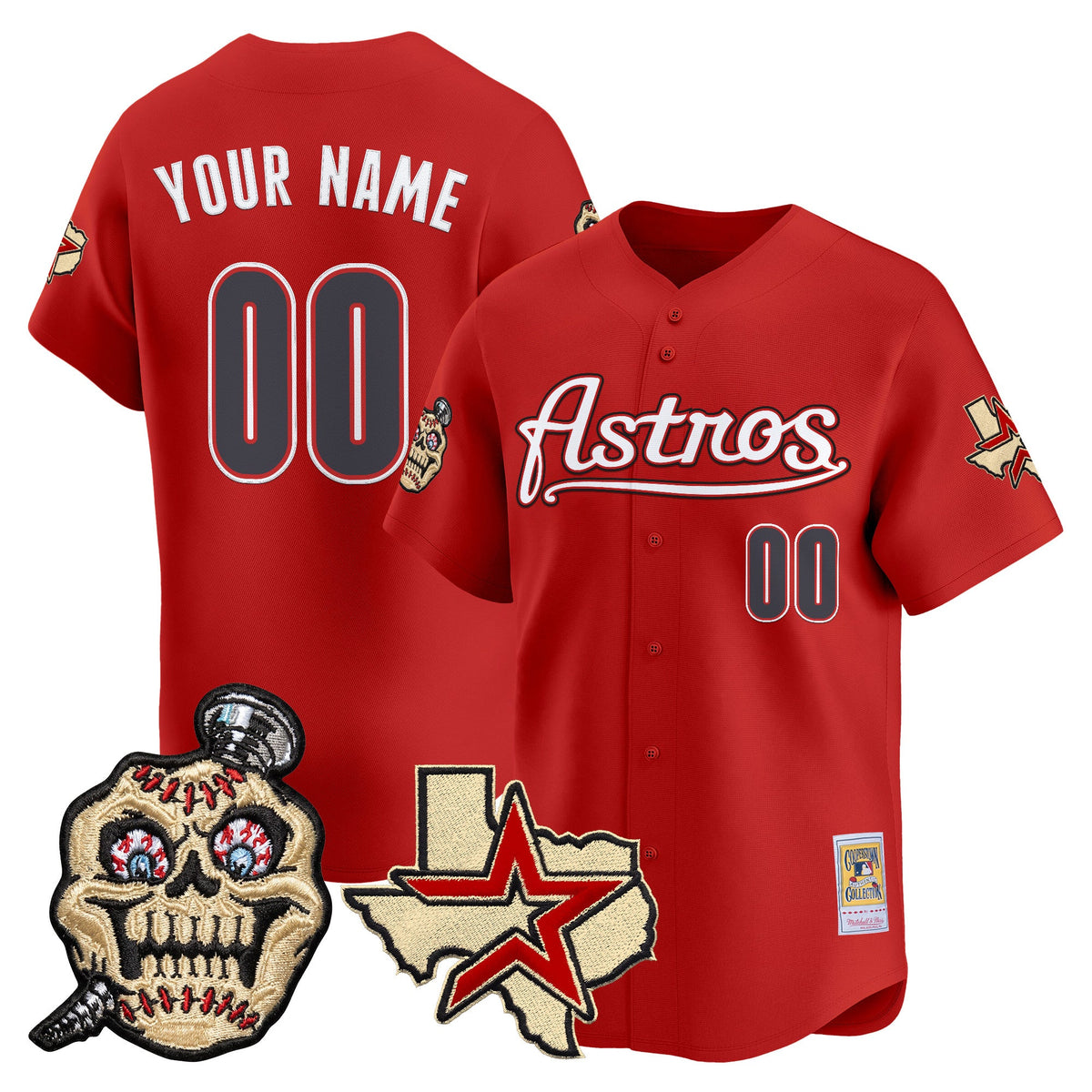 HOU Screwed Up Click Vapor Premier Limited Custom Jersey - Stitched