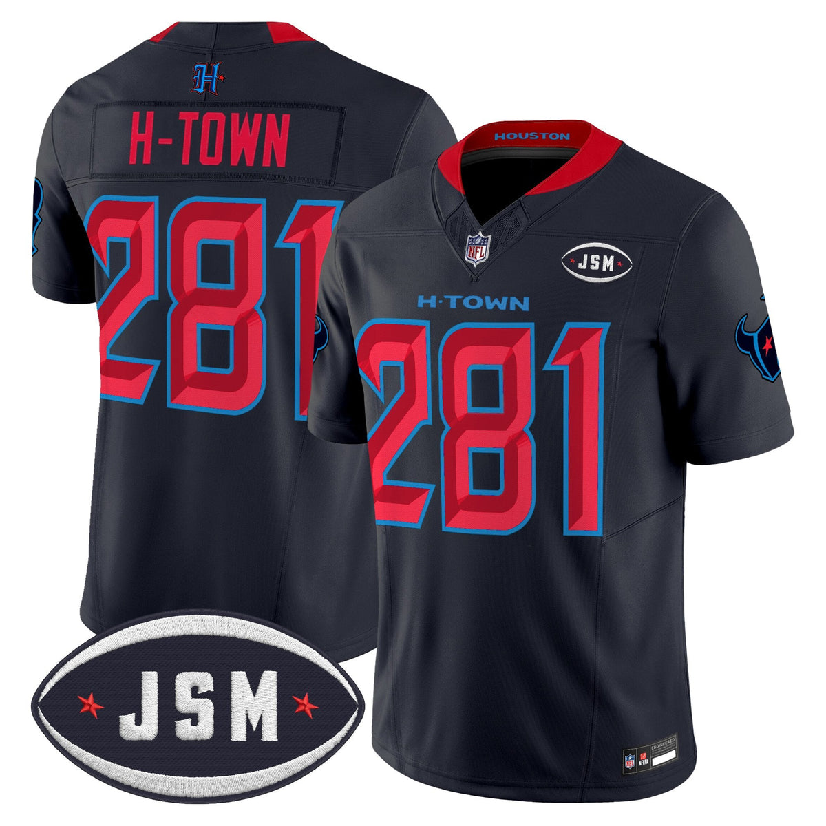 Houston Texan Janice McNair Memorial Patch Vapor Limited Jersey - Stitched